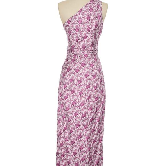 CAMI NYC $375 nanu dress in purple paisley, size 4 - Picture 4 of 7